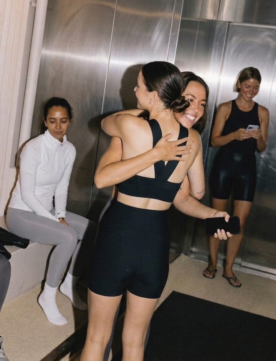 Group of women together after a class